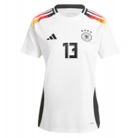 Maglia Calcio Germania Thomas Muller #13 Prima Divisa Donna Europei 2024 Manica Corta